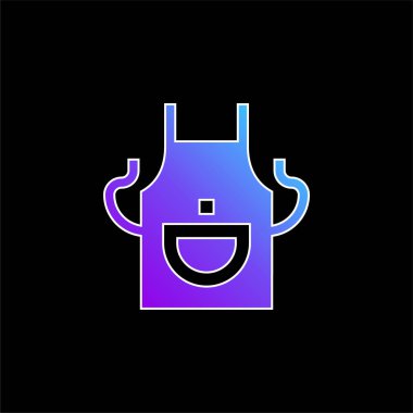 Önlük mavi gradyan vektör simgesi