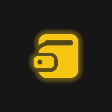 Büyük Meşale sarı parlak neon simgesi