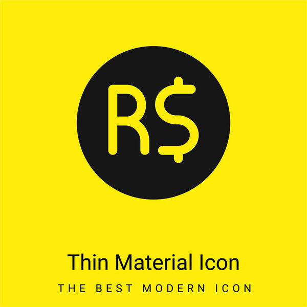 Бразильский символ минимального яркого жёлтого материала