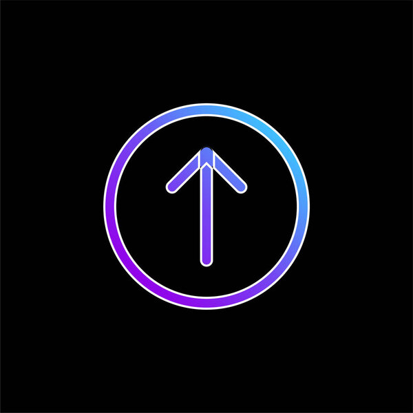 Значок "Стрелка вверх по синему градиенту"