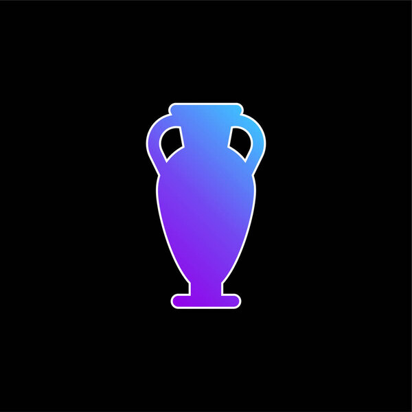Amphora blue gradient vector icon