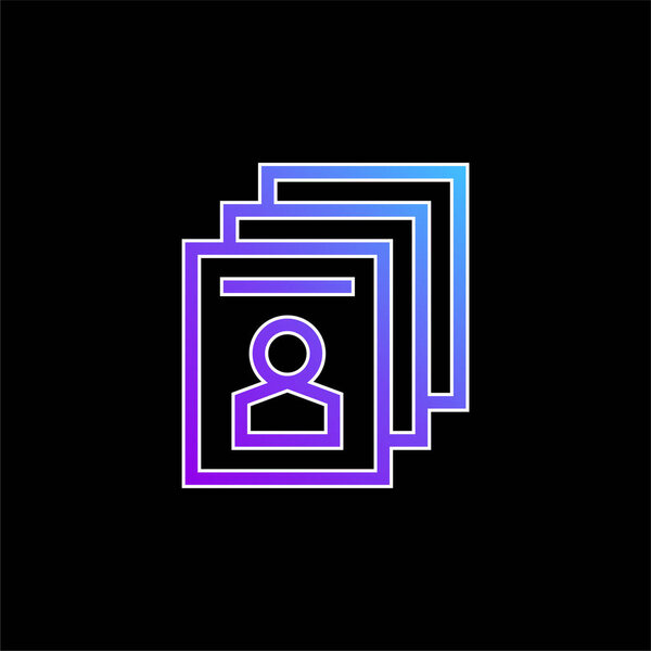 Значок голубого градиента