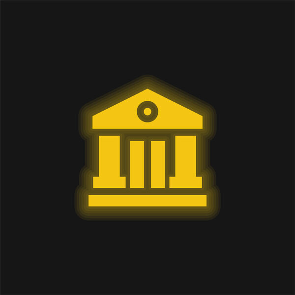 Жёлтый светящийся значок