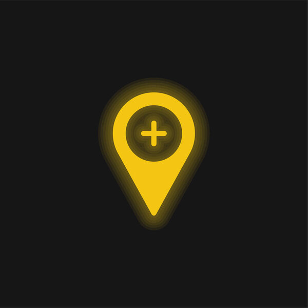 Добавить жёлтый светящийся значок