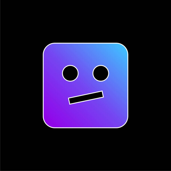 Bored blue gradient vector icon