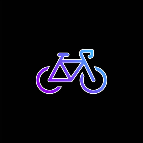 Значок велосипедного синего градиента