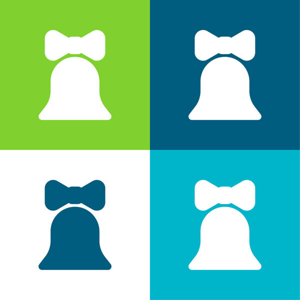 Bell Flat четыре цвета минимальный набор значков