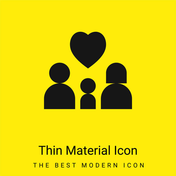 Adoption minimal bright yellow material icon