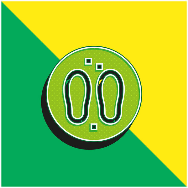 Bodhu Boron Green and yellow modern 3d vector icon logo