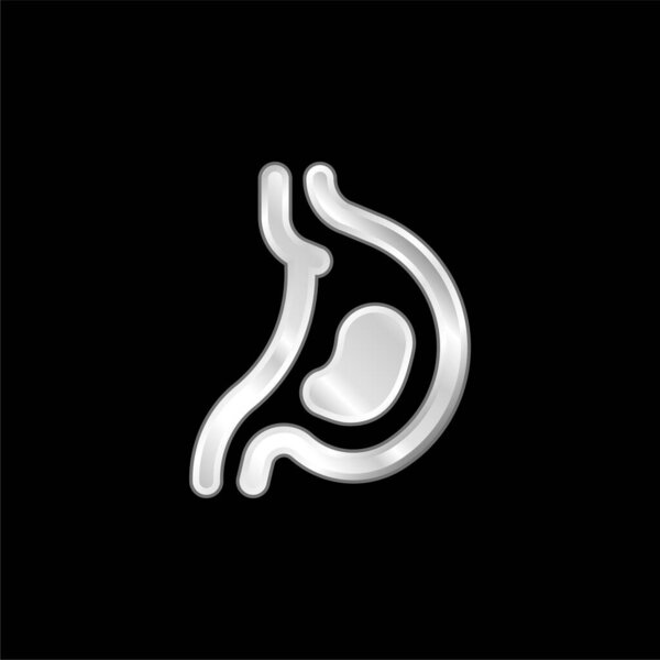 Кислотный серебристый металлический значок