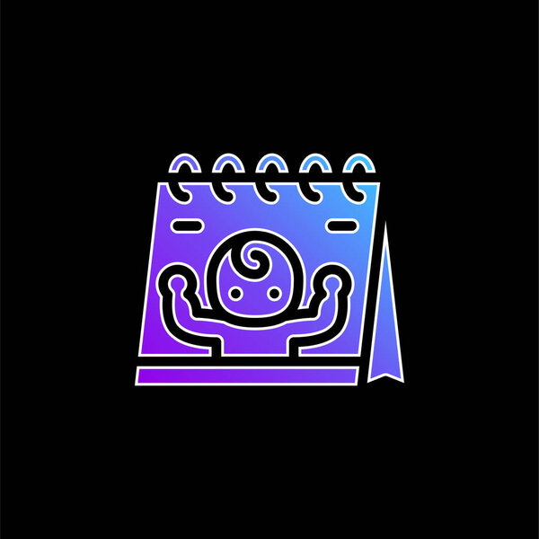 Born blue gradient vector icon
