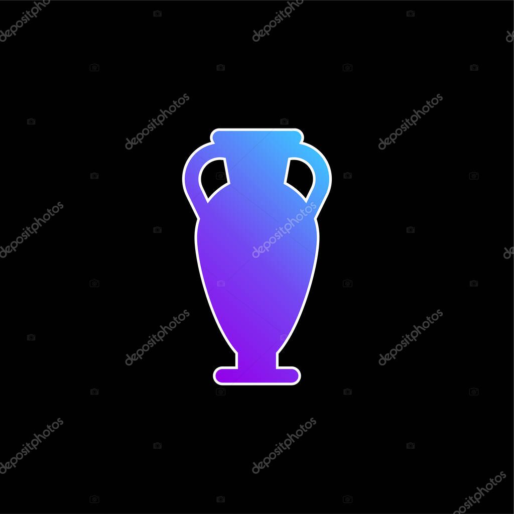 Amphora blue gradient vector icon