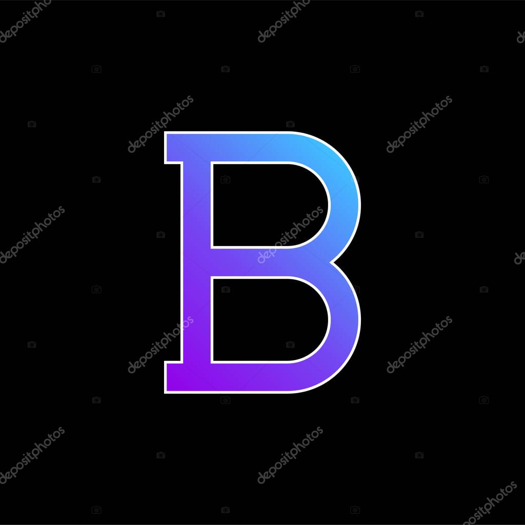 Bold blue gradient vector icon