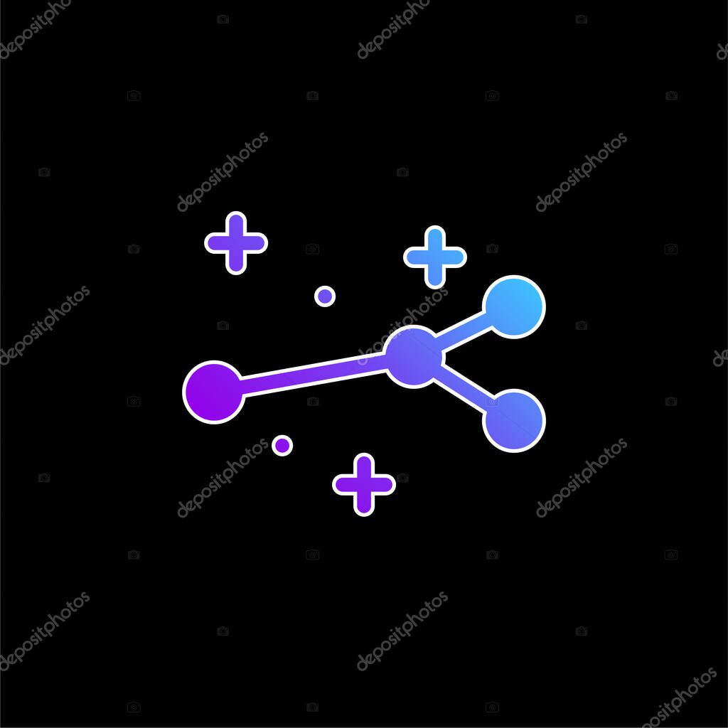 Arrow blue gradient vector icon