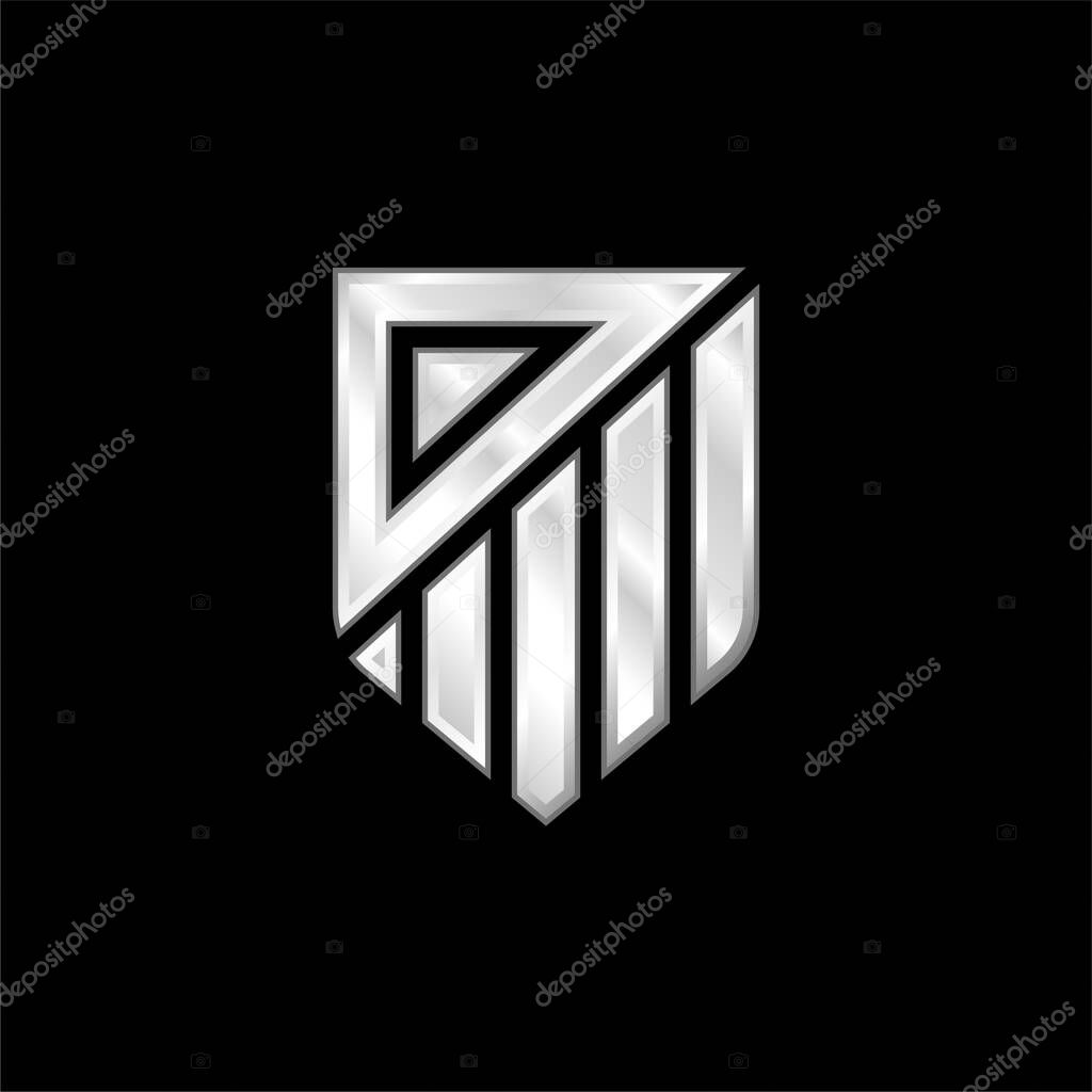 Atletico De Madrid silver plated metallic icon