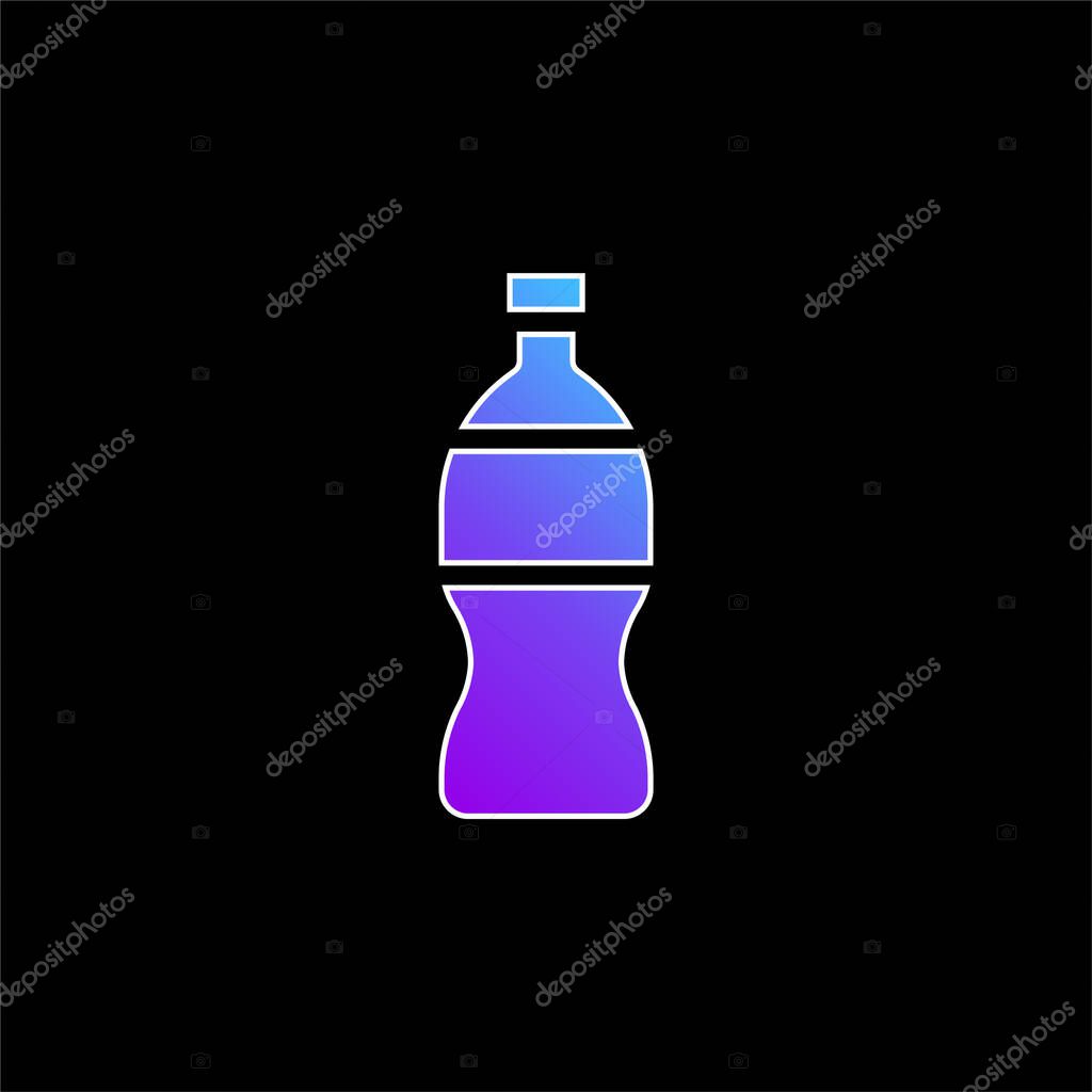 Bottle blue gradient vector icon