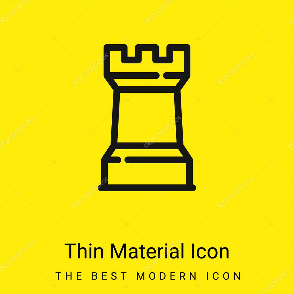 Big Towers minimal bright yellow material icon