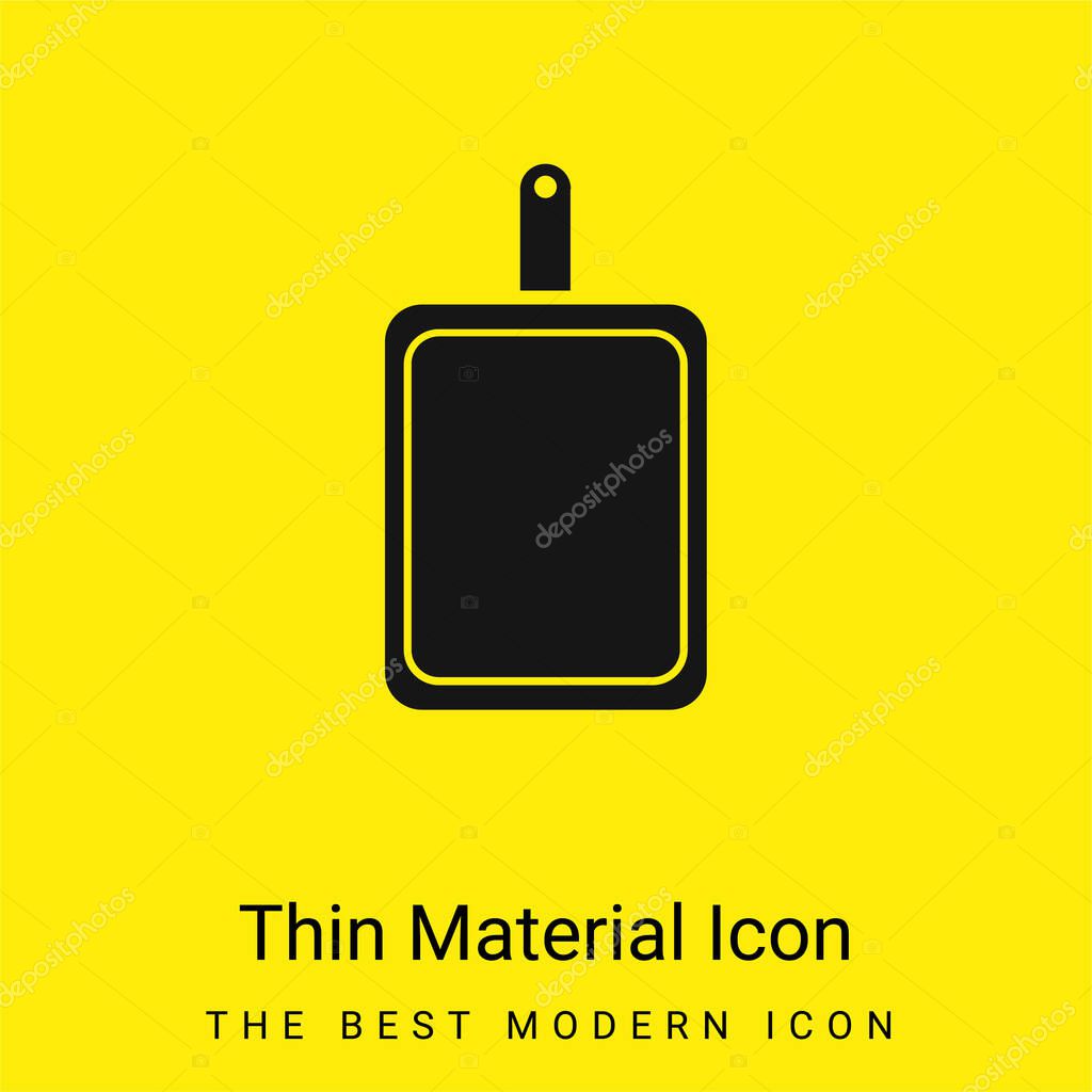 Board minimal bright yellow material icon