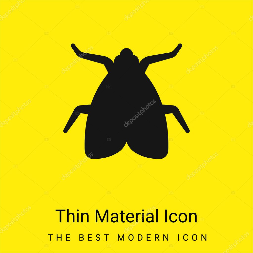 Big Fly minimal bright yellow material icon