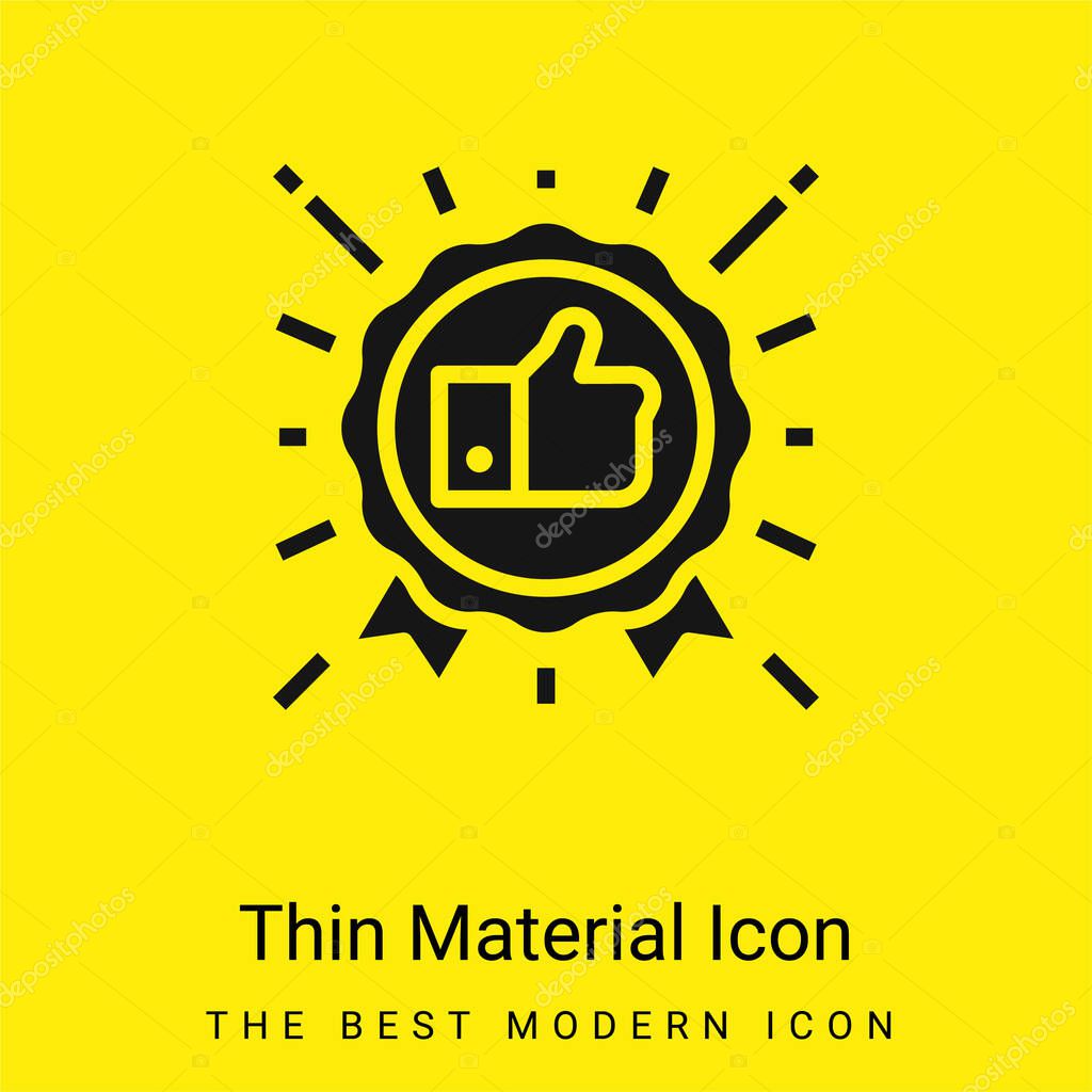 Best Seller minimal bright yellow material icon