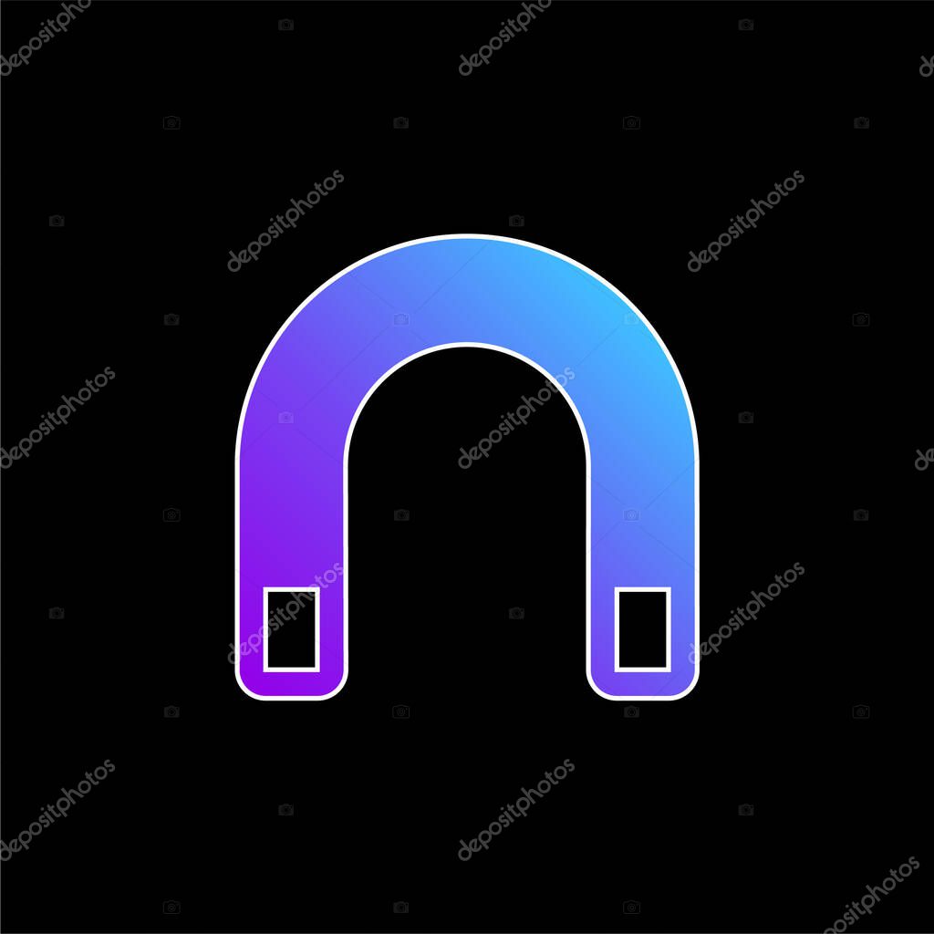 Big Magnet blue gradient vector icon