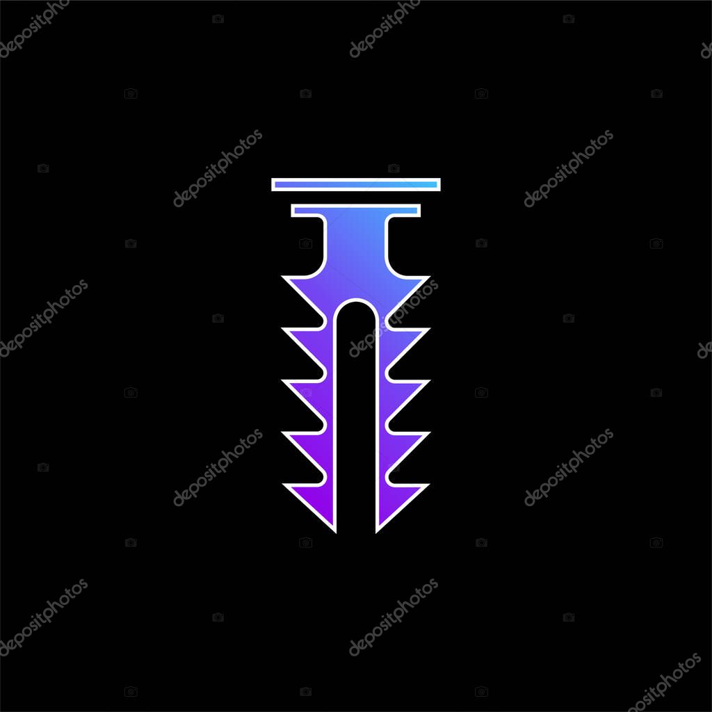 Anchor blue gradient vector icon