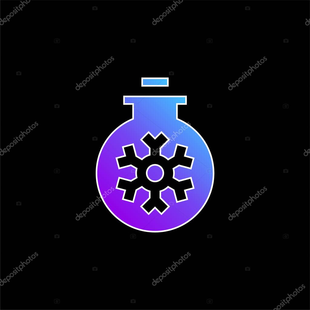 Bauble blue gradient vector icon