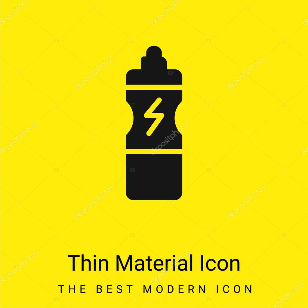 Bottle minimal bright yellow material icon