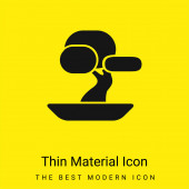 Bonsai Strom minimální jasně žlutý materiál ikona