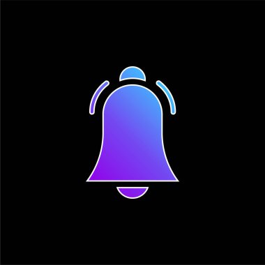 Çan mavisi gradyan vektör simgesi