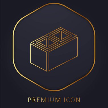 Altın çizgi premium logosunu veya simgesini engelle