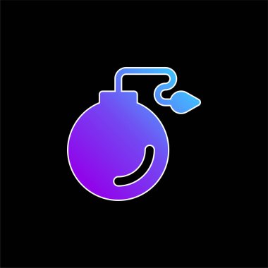 Bomba mavi gradyan vektör simgesi