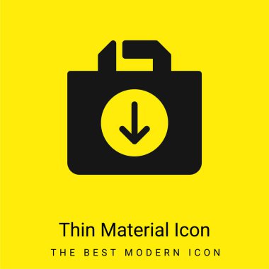 Çanta en az sarı madde simgesi