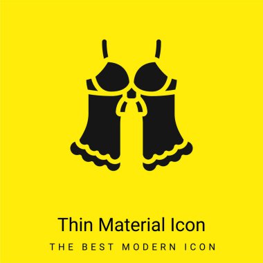 Babydoll minimal bright yellow material icon clipart