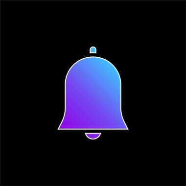 Çan mavisi gradyan vektör simgesi