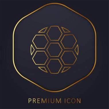 Top altın çizgi premium logo veya simge