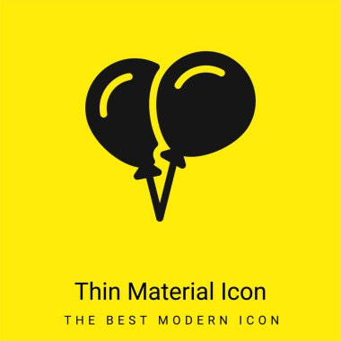 Balonlar çok az parlak sarı madde simgesi