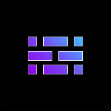 Tuğla duvar mavi eğimli vektör simgesi