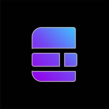 Gündem mavi gradyan vektör simgesi