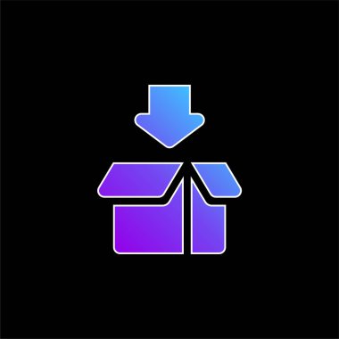 Kutu mavisi gradyan vektör simgesi