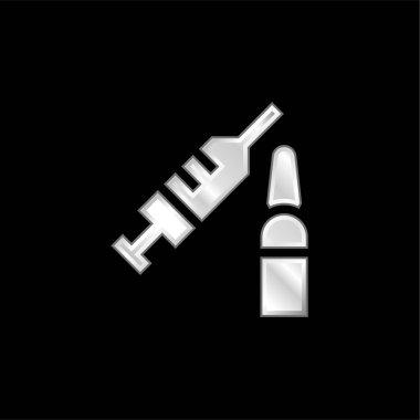 Botoks gümüş kaplama metalik simge