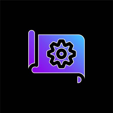 Mavili gradyan vektör simgesi