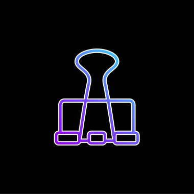 Büyük Klip mavi eğimli vektör simgesi