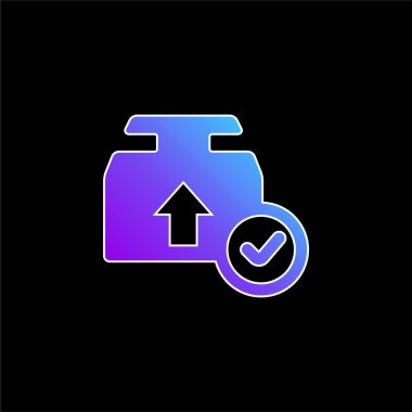 Kutu mavisi gradyan vektör simgesi