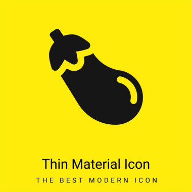 Büyük patlıcan minimumda parlak sarı madde simgesi