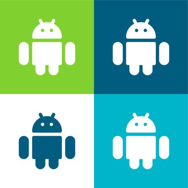Android Düz Renk en az simge kümesi