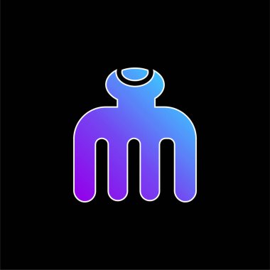 Güzellik mavisi gradyan vektör simgesi