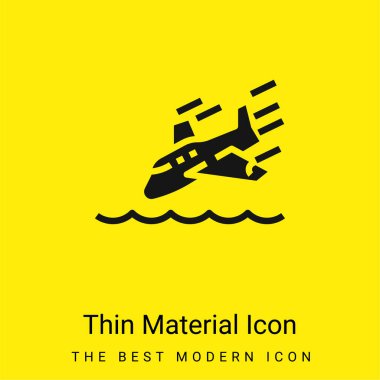 Uçak en az parlak sarı madde simgesi