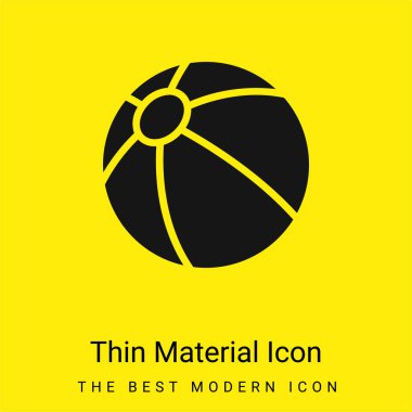 Plaj topu en az sarı madde simgesi