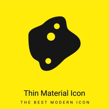Amoeba minimal bright yellow material icon clipart